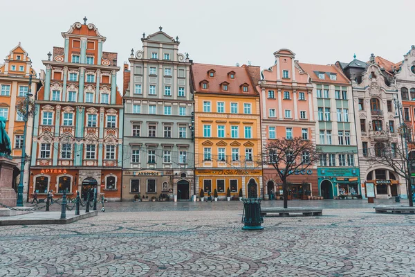 Wroclaw Poland January 2020 Houses Center Wroclaw2020 — Stock Photo, Image