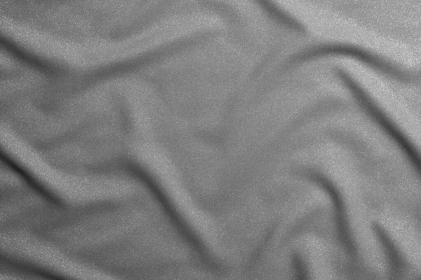 Черно Белая Волнистая Шелковая Ткань Складками Дизайнер Макетов Бланков Создания — стоковое фото