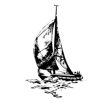 Yelkenli yelkenliler yelkenli yelkenli yelkenli gemileri siyah mürekkepten yapılmış.