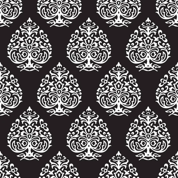 Seamless Damask Pattern — Stock Vector