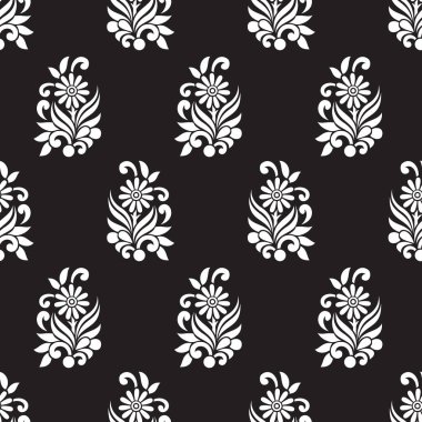 Tekstil tasarımı için seamless çiçek modeli