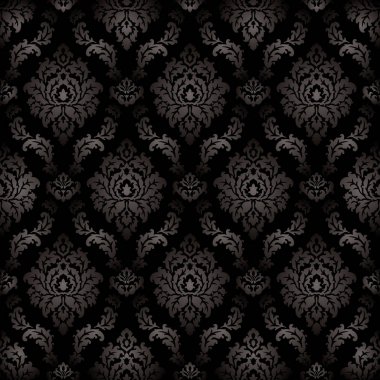 Vektör - Dikişsiz Şam desen