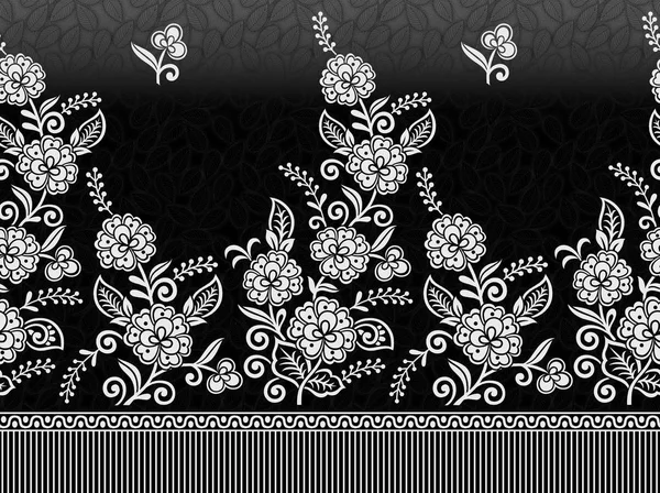 Tekstil çiçek sınır