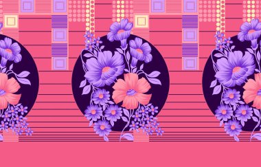 Dikişsiz çiçek sınır