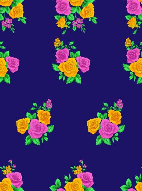 Kusursuz çiçek deseni