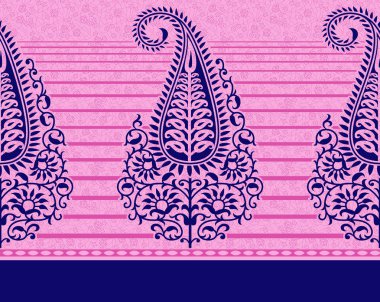 Paisley sorunsuz kenarlık