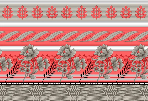 Seamless floral border