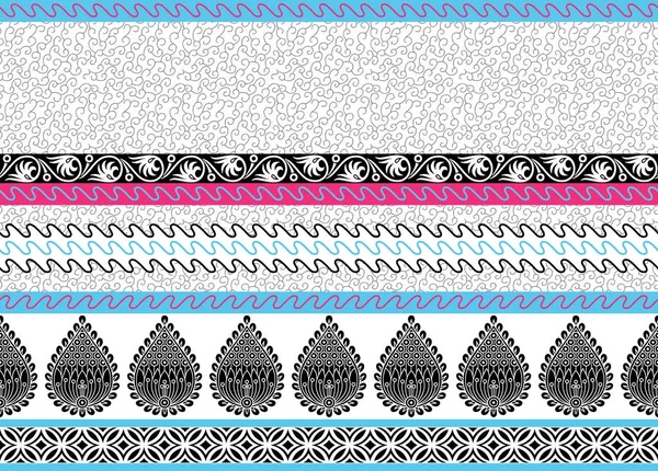 Seamless traditional border