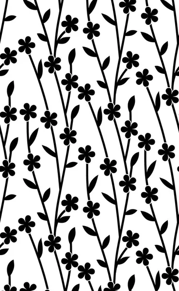 Seamless small floral border
