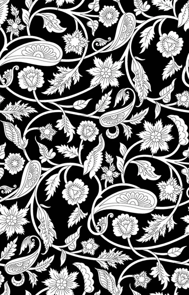 Seamless paisley pattern — Stock Photo, Image