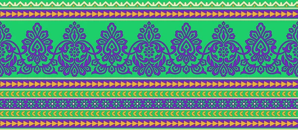 Seamless Tribal Border Design — Stock Photo, Image