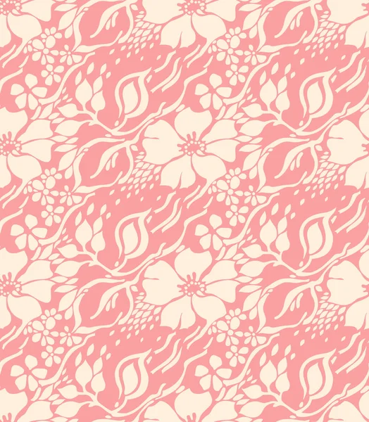 Бесшовный Розовый Абстрактный Цветочный Узор — стоковое фото