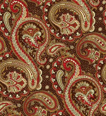 Dikişsiz geleneksel Hint desenli desen