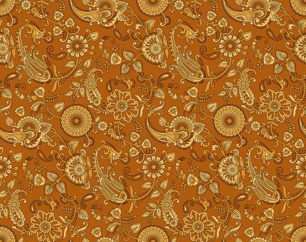 Seamless Traditional Indian Paisley Pattern — Stock Photo, Image