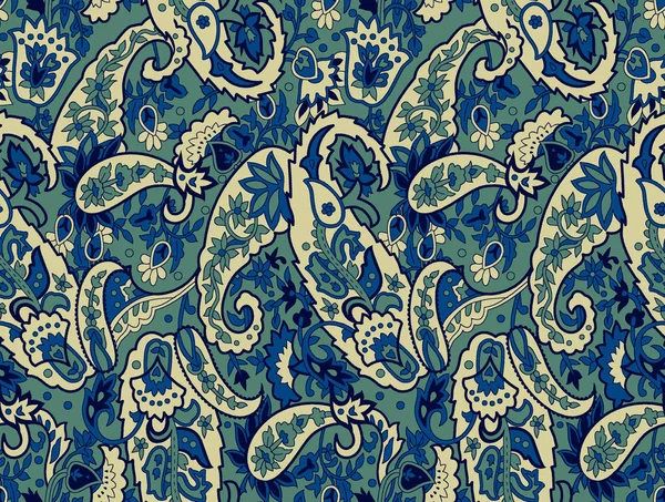 Traditional seamless indian paisley pattern