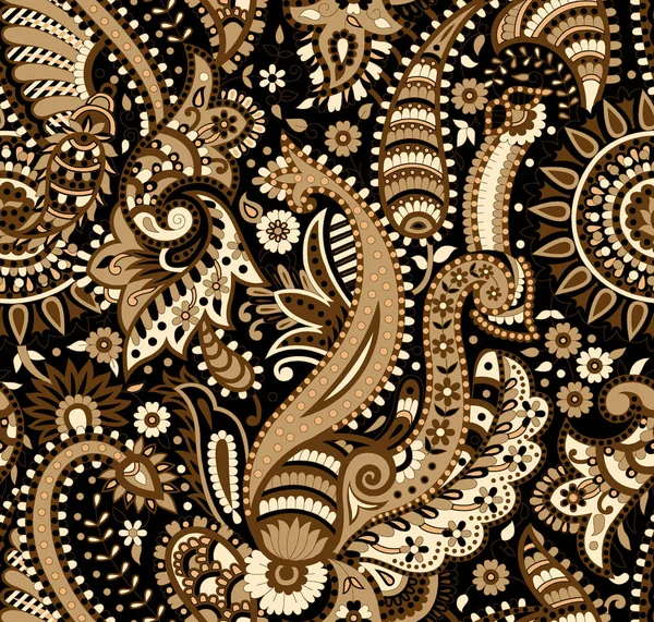 Patrón Sin Costura Paisley Para Tela Textil — Foto de Stock