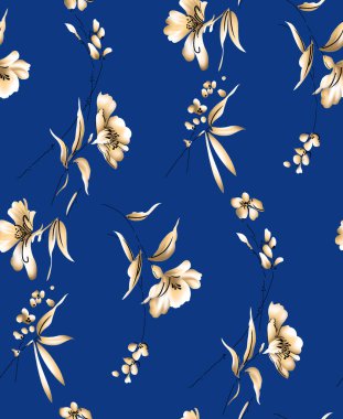 Tekstil çiçek desenli