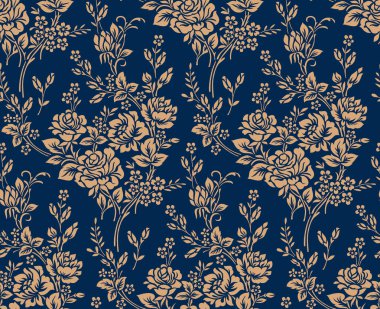 Tekstil çiçek desenli