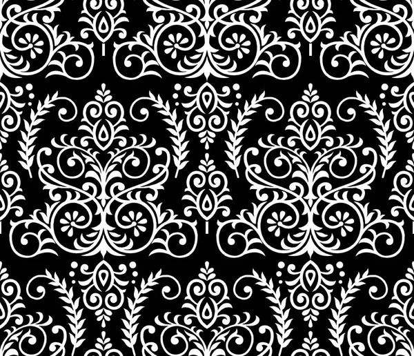 Dikişsiz geleneksel Hint siyah-beyaz desen