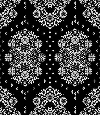 Seamless karanlık geleneksel Hint modeli