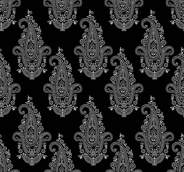 Seamless Traditional Indian Paisley Pattern — Stock Photo, Image