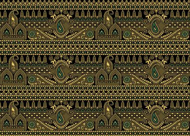 Sorunsuz geleneksel Hint Koyu kenarlık