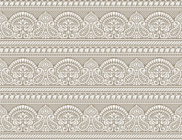 Costura Tradicional India Paisley Frontera — Foto de Stock