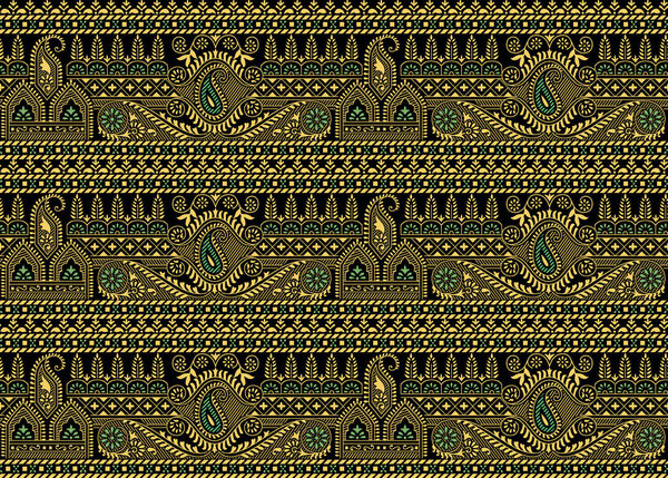 Seamless traditional indian dark border