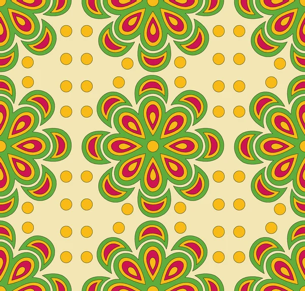Seamless Simple Colorful Traditional Indian Pattern — Stock Photo, Image