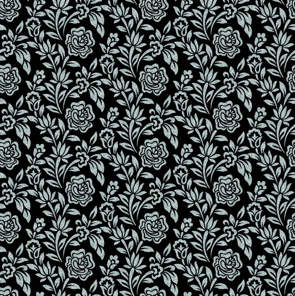 Seamless Dark Floral Pattern — Stock Photo, Image