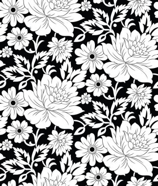 Dikişsiz çiçek duvar kağıdı tasarımı