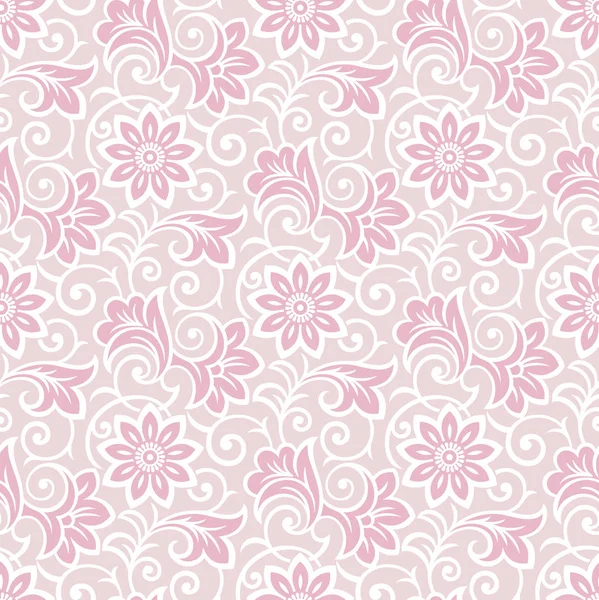 Papier peint floral riche sans couture — Image vectorielle