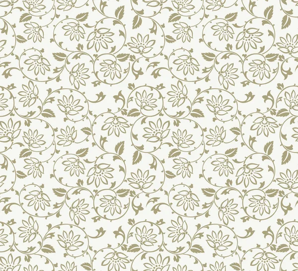 Seamless vector flower pattern — Stock Vector