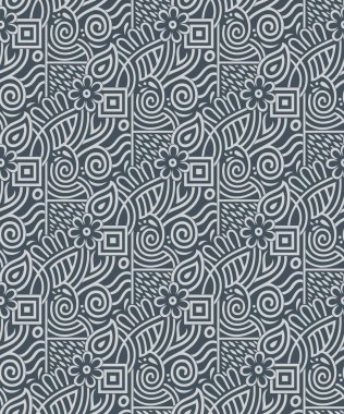 Dikişsiz soyut çiçek duvar kağıdı