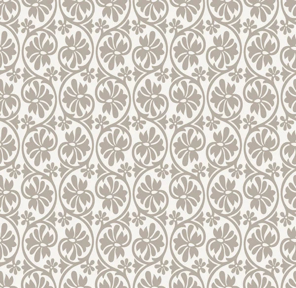 Modèle floral simple sans couture — Image vectorielle