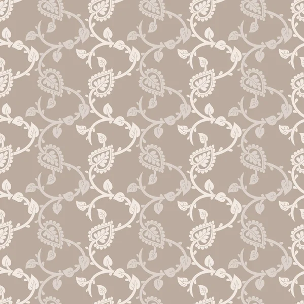 Design de motif paisley sans couture — Image vectorielle