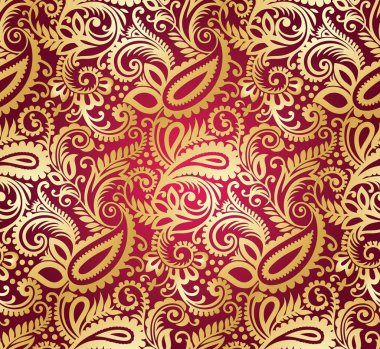 Paisley sorunsuz zengin duvar kağıdı