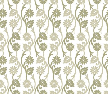 Sorunsuz küçük çiçek desenli