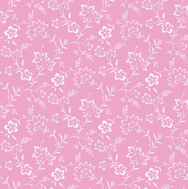 Sorunsuz sevimli çiçek desenli