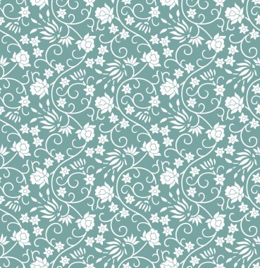 Sorunsuz küçük çiçek desenli