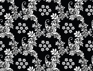 Dikişsiz desenli vektör duvar kağıdı