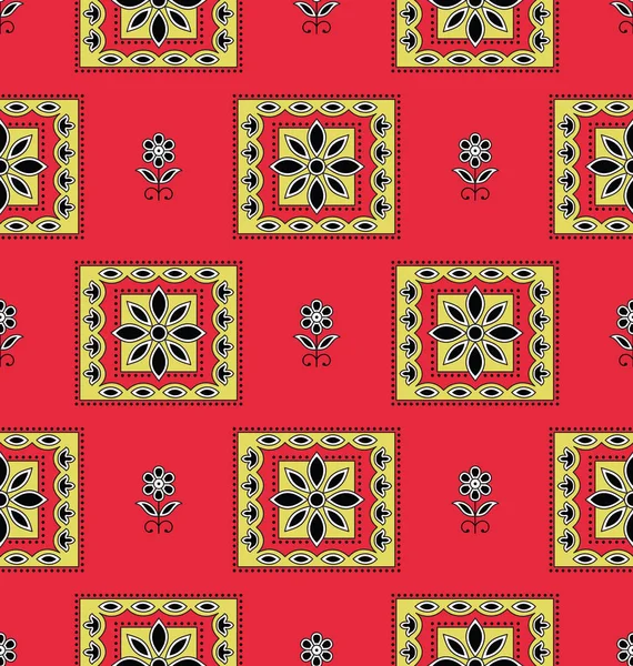 Sömlös traditionella indiska mönster — Stock vektor