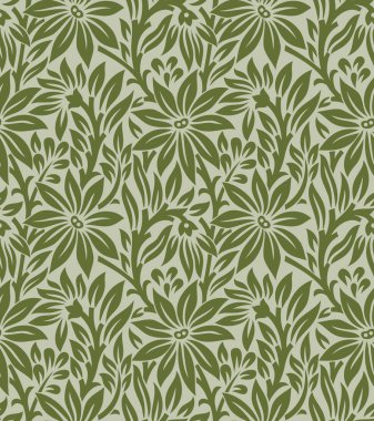 Dikişsiz vektör yaprak desen