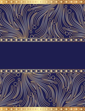 Sorunsuz soyut altın çiçek davetiye kartı