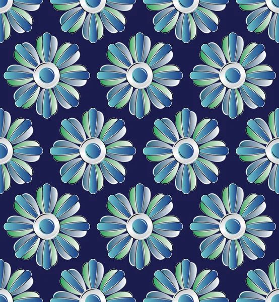 Seamless vector floral pattern — Stock Vector