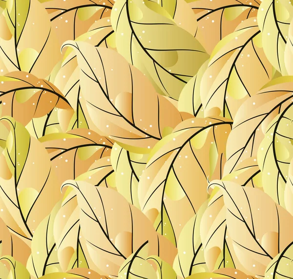 Seamless vector leaves pattern — Stock Vector