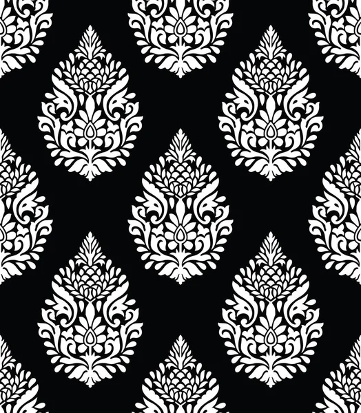 Seamless vector damask pattern — Stock Vector