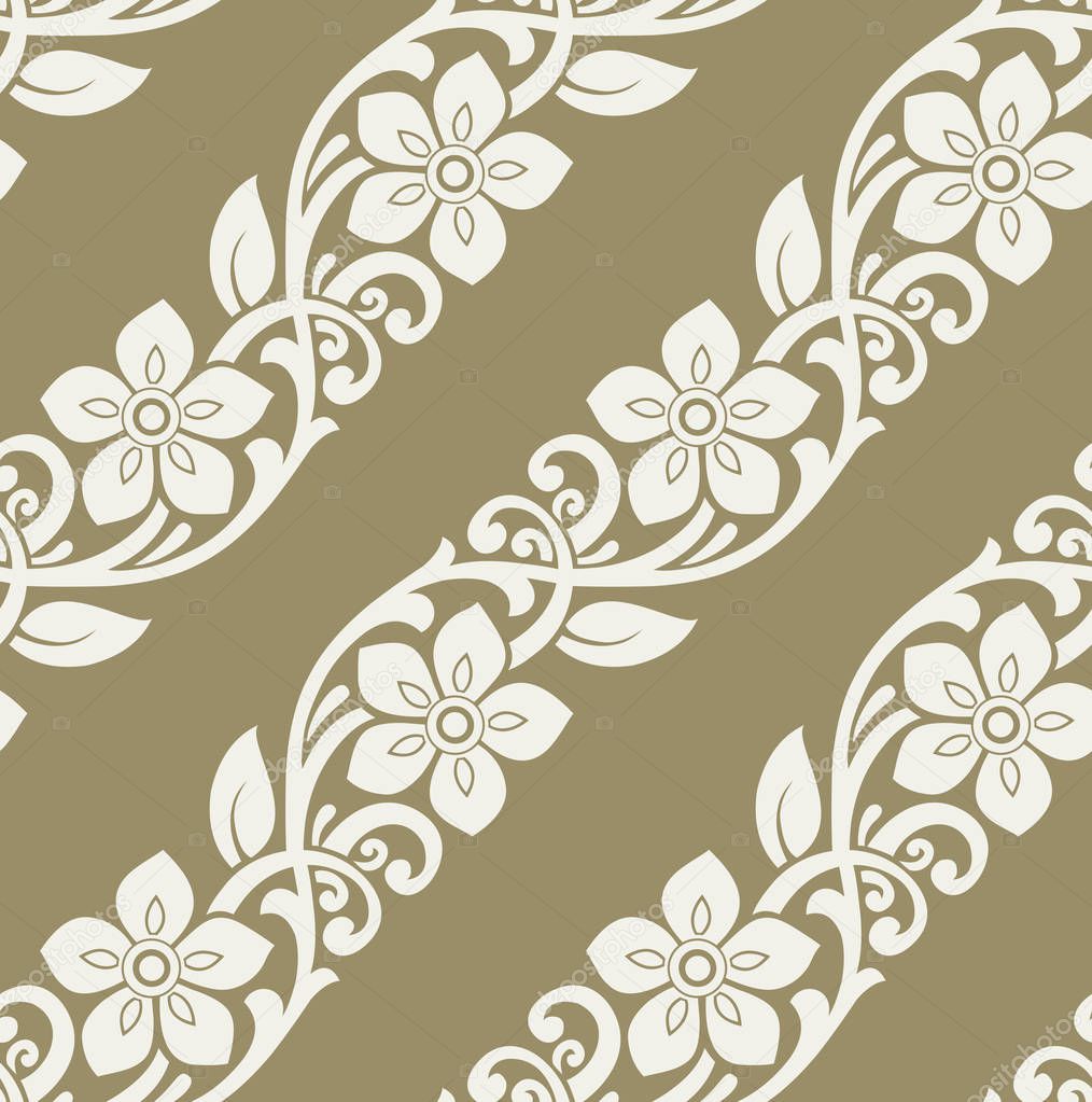 Seamless vector floral pattern