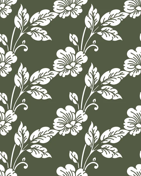 Seamless cute floral pattern — Stock Vector