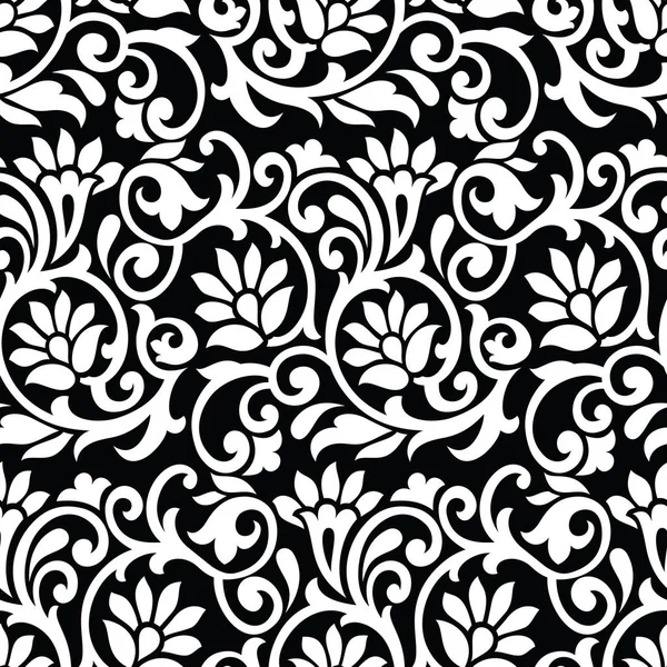 Seamless vector floral wallpaper — Stock Vector